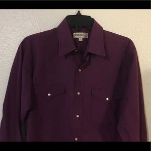 Vintage Purple Western Pearl Snap Shirt